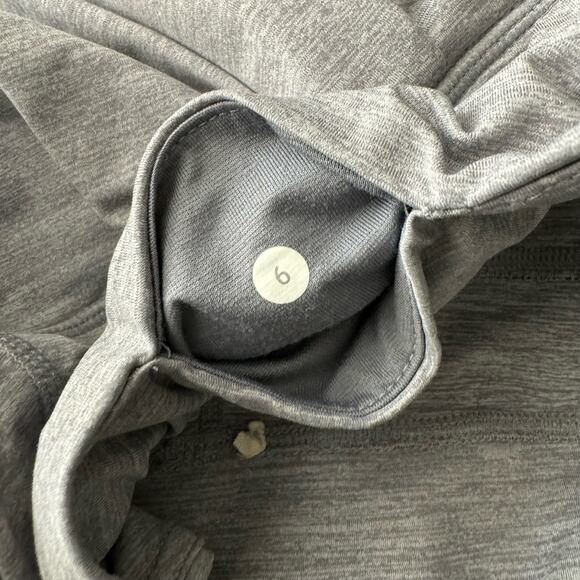 Lululemon Heathered Grey Indigo Happy Hatha Harem Athletica Crop Pants Size 6 - Picture 10 of 10